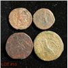 Image 2 : 4 different Ptolemaic bronze coins