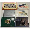 6 New Zealand brillant uncirculated coin collection  1989/1992/1993/1994/1997/