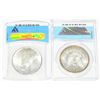 Image 2 : 2 Graded ANACS Coins Peace Dollar & Morgan Dollar