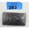 Image 1 : 1 Oz .999 Fine Titanium Buffalo USA Bar