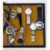 Image 3 : Tray of 11 Watches & 4 Necklaces