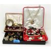 Image 1 : Tray of Fashion & Costume Jewelry - Some Vintage