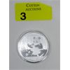 Image 1 : 1 Oz .999 Silver 2017 PANDA China Coin 