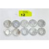 Image 1 : 10 x 1/2 Oz .999 Silver 1975 Andrew Jackson Rounds 