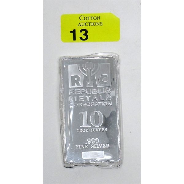 10 Oz .999 Silver RMC Bar Mint Sealed 