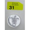 Image 1 : 2 Oz .999 Silver 2024 NIUE Turtle Coin 