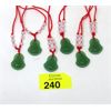 Image 1 : 6 New Jade Buddha Pendants on Red Cord