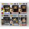 Image 1 : 6 Assorted New Funko Pop Vinyl Figurines