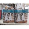 Image 1 : 2 Packs of 2 Illuminated Glitter Trees -13" Tall
