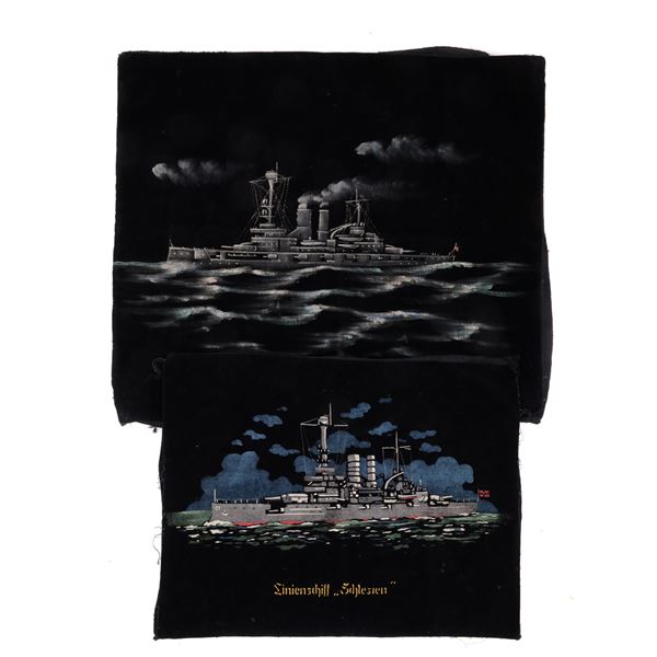 TWO WW1 IMPERIAL GERMANY NAVY FLAGS