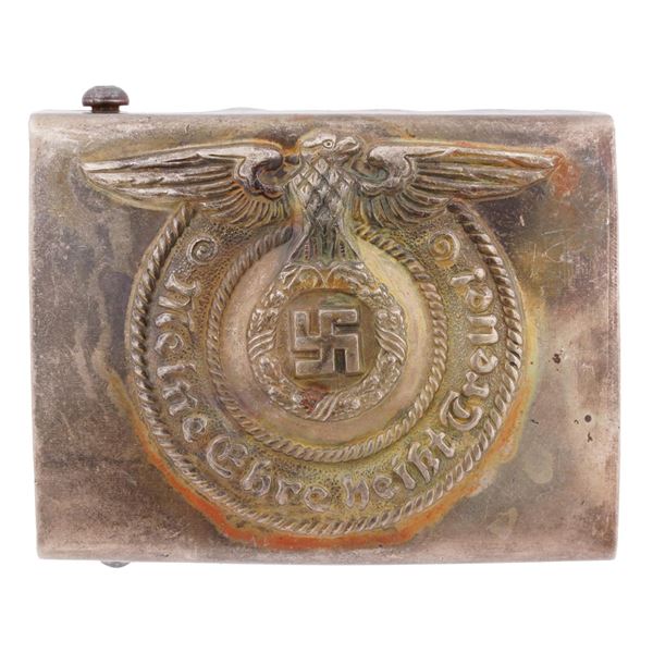 A WWII NAZI GERMANY SS OFFICER'S BELT BUCKLE