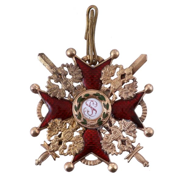 A RUSSIAN IMPERIAL ORDER OF ST. STANISLAUS 3RD CLASS