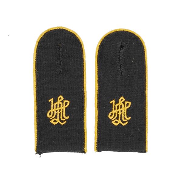 A WWII GERMAN SS LAH DIVISION EM SHOULDER BOARDS