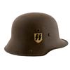 Image 3 : A NAZI GERMANY WW2 DOUBLE DECAL SS M1916 HELMET