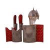 Image 2 : A FULL SET OF INDIAN CHAR-AINA ARMOR HELMET, TWO BAZUBANDS