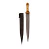 Image 2 : A LARGE ISLAMIC CAUCASIAN GEORGIAN GOLD INLAID KINJAL DAGGER
