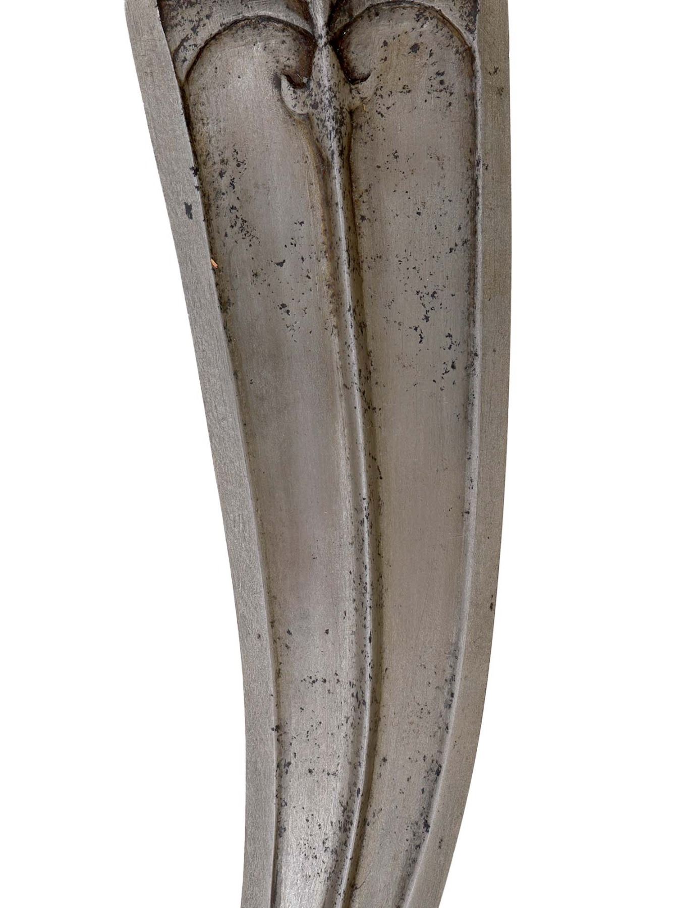 AN INDIAN JAMBIYA DAGGER WITH ROCK CRYSTAL HILT, 18TH CEN.
