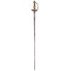 Image 2 : A FRENCH COURT SWORD DECORATED WITH GLASS GEM-STONES ON THE HANDLE
