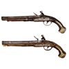 Image 2 : A PAIR OF FRENCH FLINTLOCK PISTOLS, 18TH CEN.