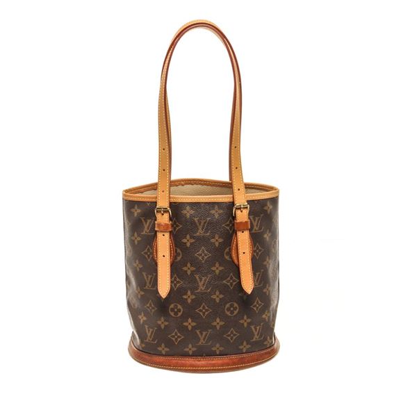 Louis Vuitton Brown Monogram Canvas Bucket PM Shoulder Bag