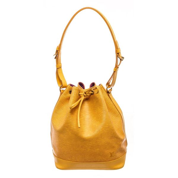 Louis Vuitton Yellow Leather Noe Shoulder Bag