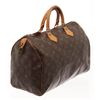 Image 3 : Louis Vuitton Brown Monogram Canvas Speedy 35 Satchel Bag