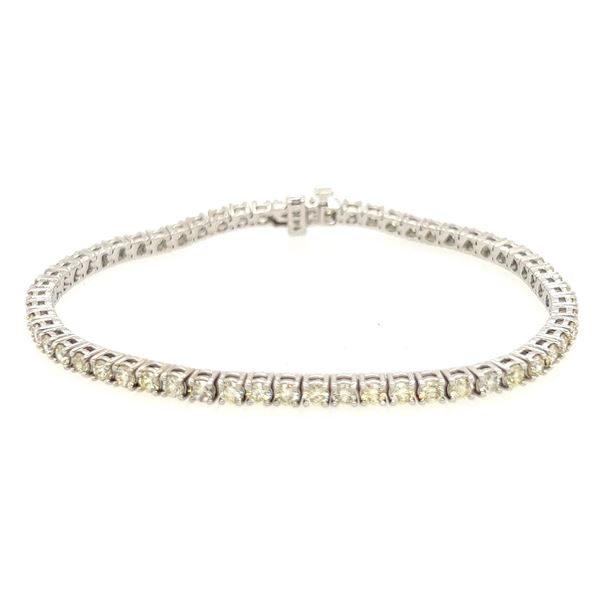 10.27 ctw Diamond Tennis Bracelet - 14KT White Gold