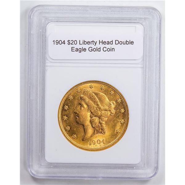 1904 $20 Liberty Head Double Eagle Gold Coin