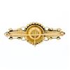 Image 3 : Vintage Victorian Revival 14K Yellow Gold Detailed Bead Work Bar Pin Brooch