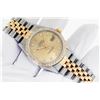 Image 3 : Rolex Mens 2T Champagne Diamond Datejust Wristwatch 36MM