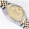 Image 4 : Rolex Mens 2T Champagne Diamond Datejust Wristwatch 36MM