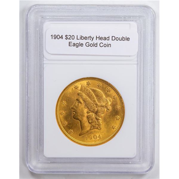 1904 $20 Liberty Head Double Eagle Gold Coin