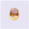 Image 4 : Heavy 18K Yellow Gold & Lavender Jadeite Ring by Victor Loo