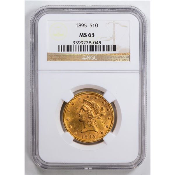 1895 $10 Eagle Gold Coin NGC MS63