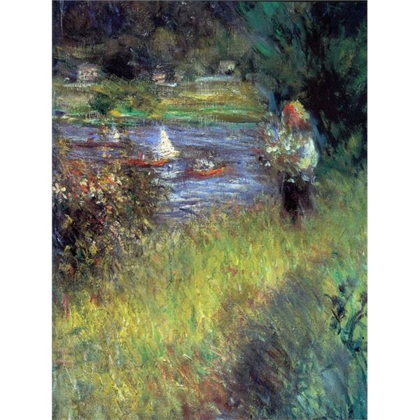 Renoir - The Seine At Chatou (Detail)