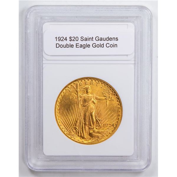 1924 $20 Saint Gaudens Double Eagle Gold Coin