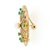 Image 5 : Vintage 14k Gold Pearl & Turquoise Twisted Wire Filigree Brooch Pin or Pendant