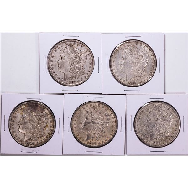 1887-1891 Morgan Silver Dollar Coin Collector's Set