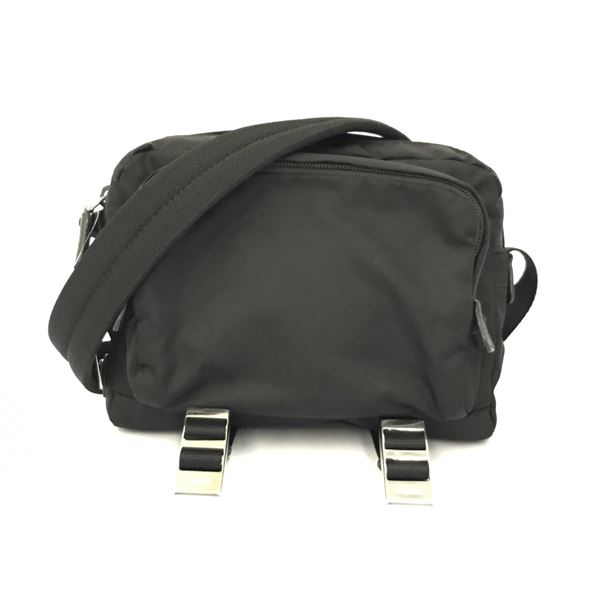 Prada Black Nylon Crossbody Shoulder Bag