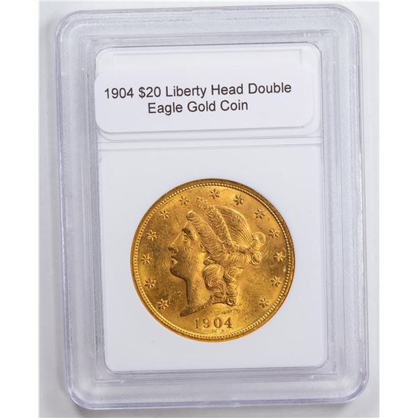 1904 $20 Liberty Head Double Eagle Gold Coin