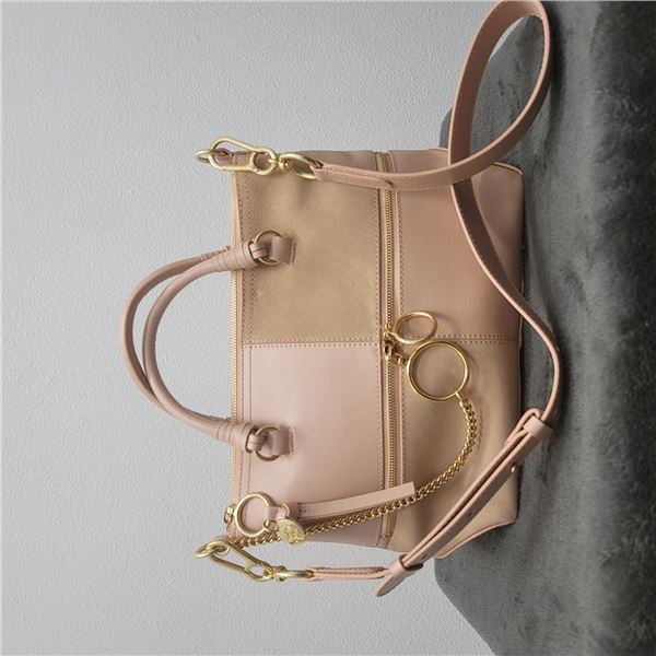 See by Chloe Medium Patch Bag in  Powder  w/ Gold Hardware