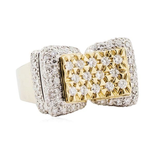 1.75 ctw Diamond Ring - 14KT White and Yellow Gold