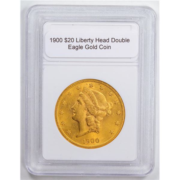 1900 $20 Liberty Head Double Eagle Gold Coin