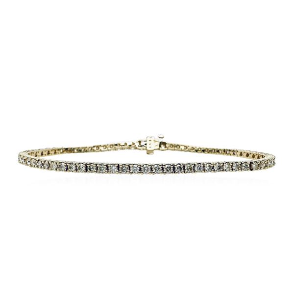 3.36 ctw Diamond Tennis Bracelet - 14KT White Gold