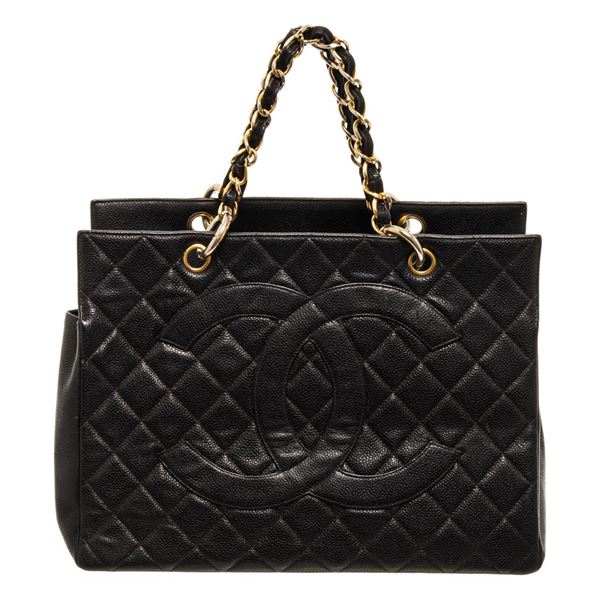 Chanel Black Caviar Quilted Leather Vintage GST