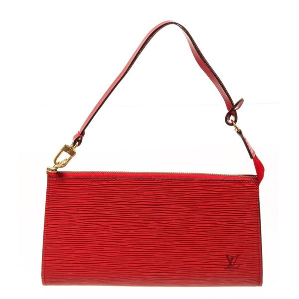 Louis Vuitton Red Epi Leather Pochette