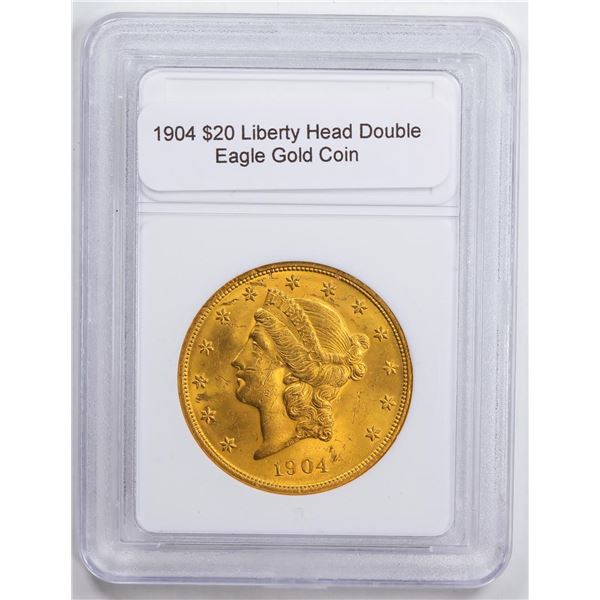 1904 $20 Liberty Head Double Eagle Gold Coin