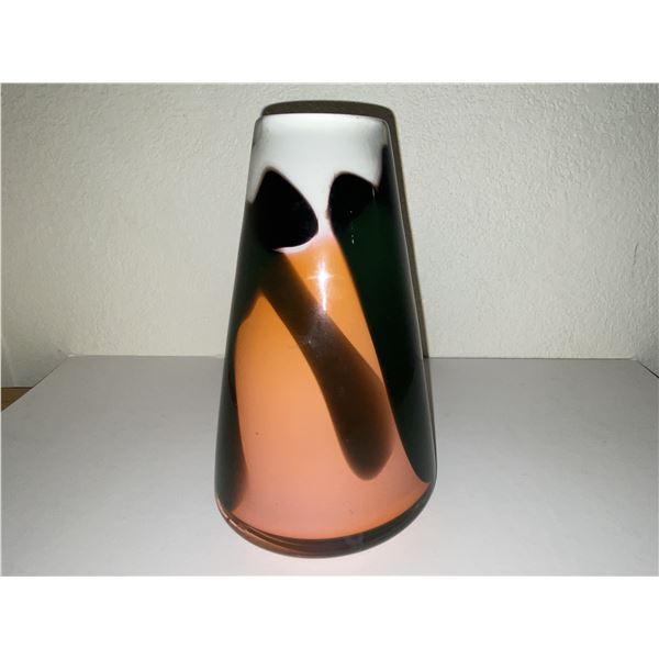 Early 20th Century Hand Blown Vase Signed