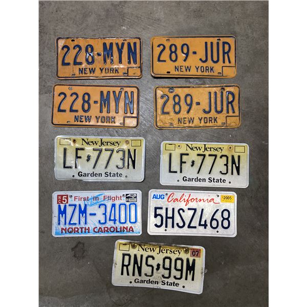 Vintage License Plate Lot
