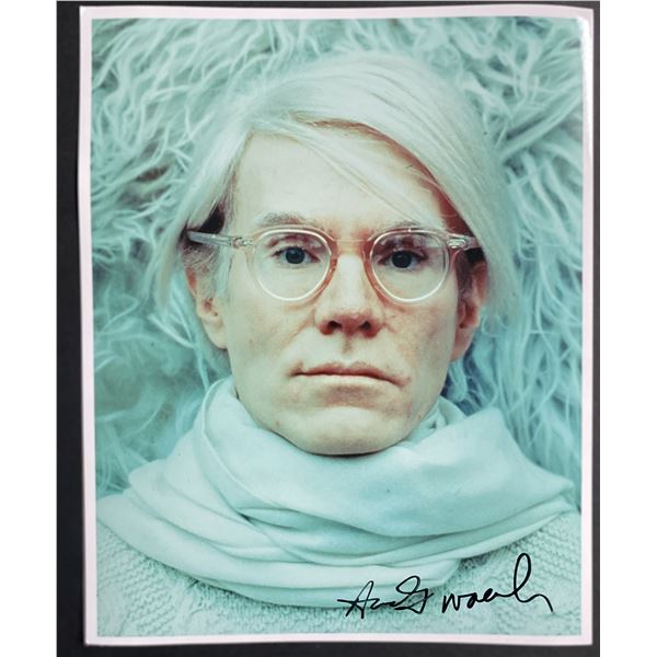 Andy Warhol autographed original photograph